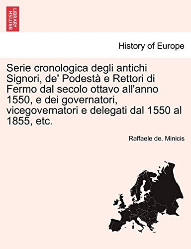 			Serie cronologica degli
